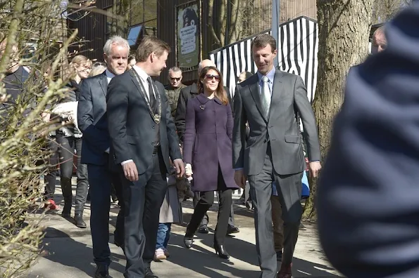 Princess Marie of Denmark and Prince Joachim of Denmark and Prince Henrik of Denmark and Princess Athena of Denmark visited Aalborg Zoo in Aalborg, Denmark.