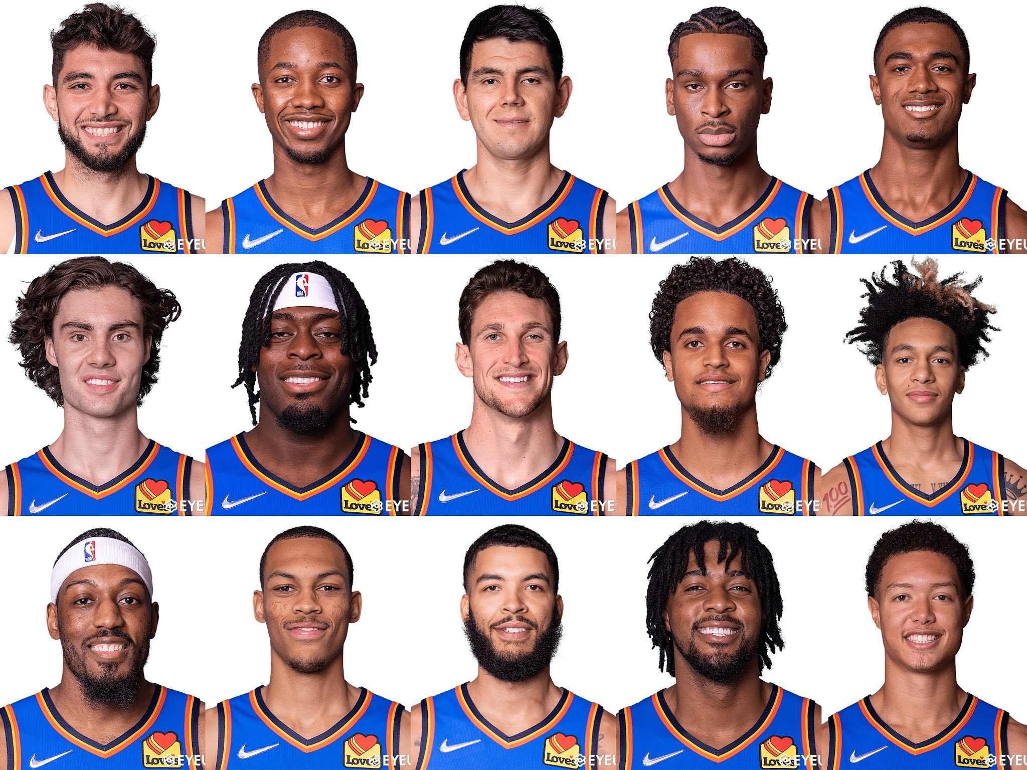 NBA 2K22 Oklahoma City Thunder 20212022 Headshots Portrait Pack by Shinoa