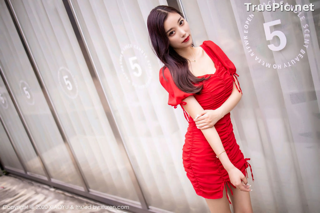 Image XiaoYu Vol.326 - Chinese Model - Yang Chen Chen (杨晨晨sugar) Sexy With Red Bodycon Dress - TruePic.net - Picture-49