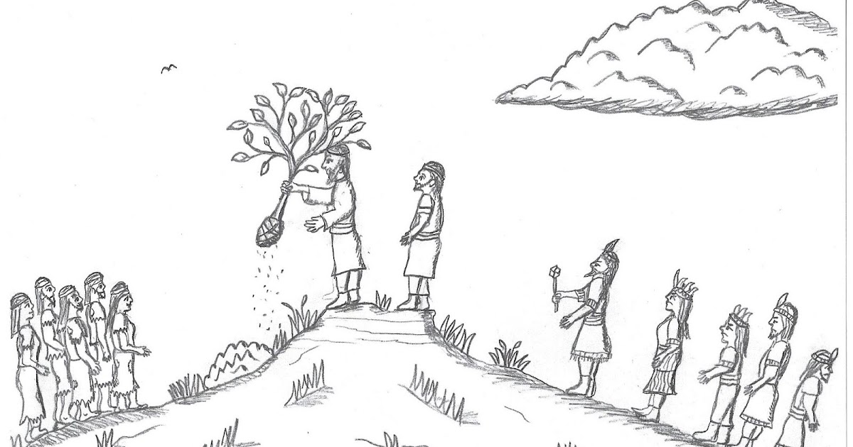 Alma And Amulek Coloring Page Coloring - Alma Compares The Word To A Seed And A Tree 