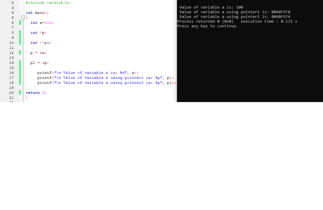 Pointer To Pointer in C Program DOTC_Mdb