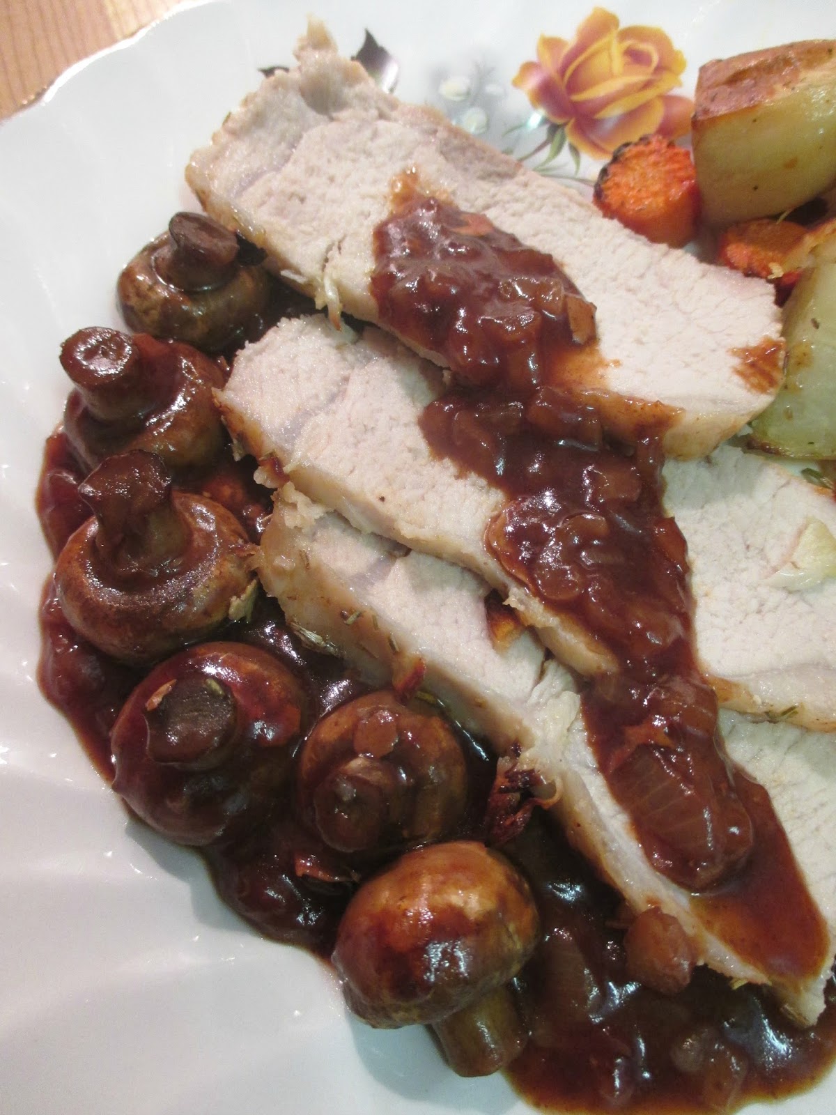 Just my Stuff Pork with Red Wine Sauce