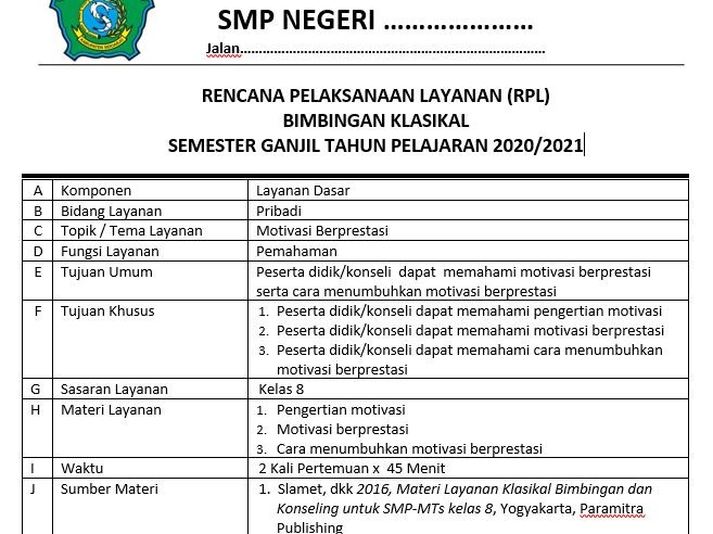 Rpl Bk Kelas 8 Smp Mts Semester 1 K13 Revisi 2020 Media Edukasi
