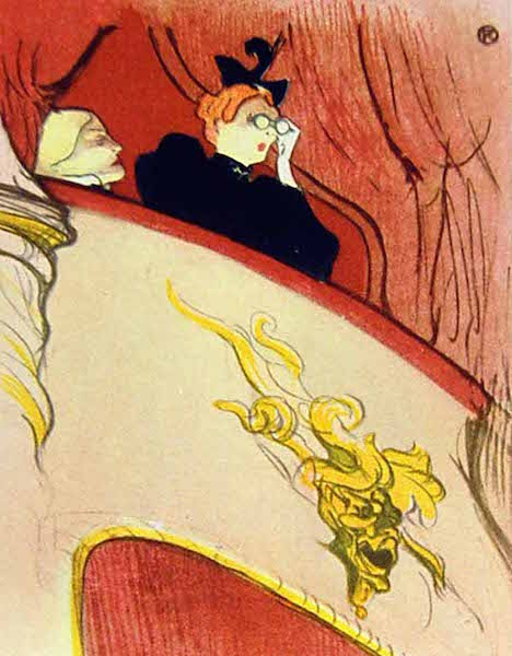 Toulouse-Lautrec, La Loge au mascaron doré, 1895