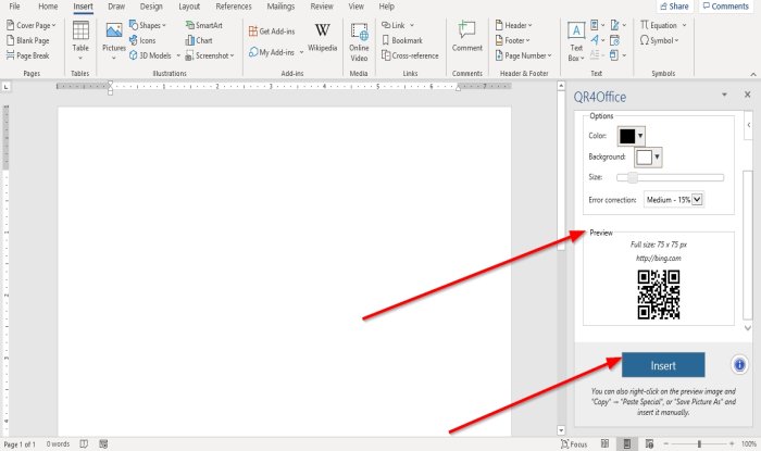 Come creare un codice QR in Microsoft Office 365