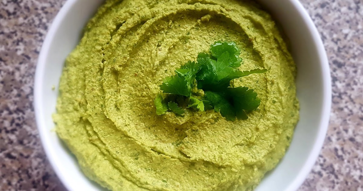 Lime and coriander hummus