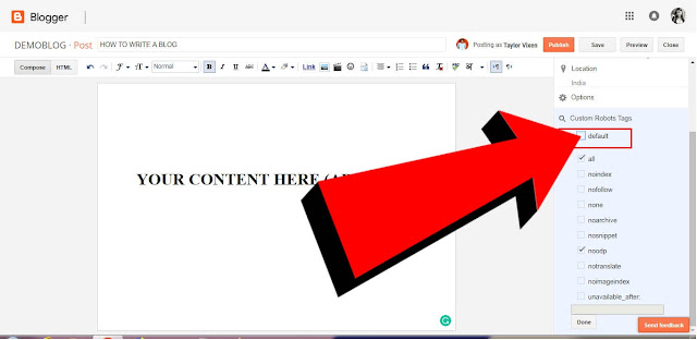 Default In Blogging Default In Blogging