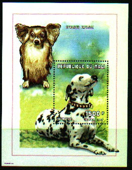 1998年マリ共和国　ダルメシアンの切手シート