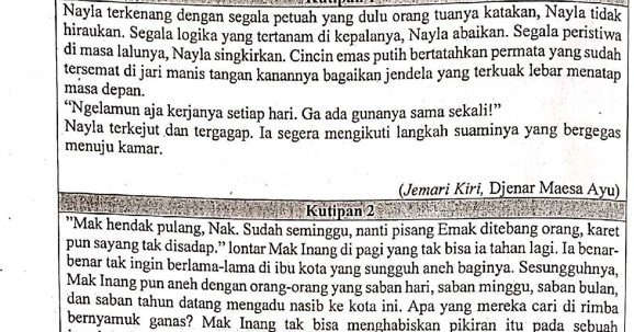 Contoh Soal Un Keunggulan Kelemahan Pada Teks Resensi