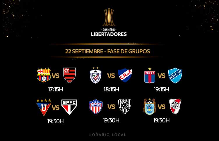 PARTIDOS DE LA COPA LIBERTADORES PARA HOY ElSajama.com Prensa Noticias de Oruro, Deportes, Cultura, más