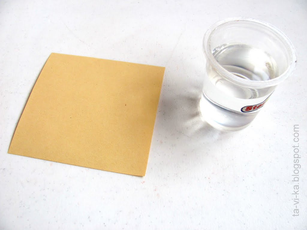 Опыт бумага стакан вода