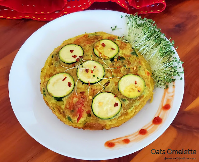 images of Oats Egg Omelette / Oats Omelet / Oats Vegetable Omelet Recipe / Oats Vegetable Omelette Recipe