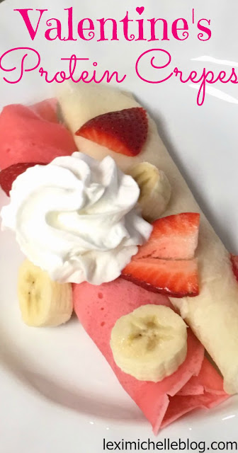 Valentine's Protein Crepes w/ Sweet Cream Cheese Filling! Healthy crepes that don't taste "heatlhy" IIFYM/ macro diet friendly