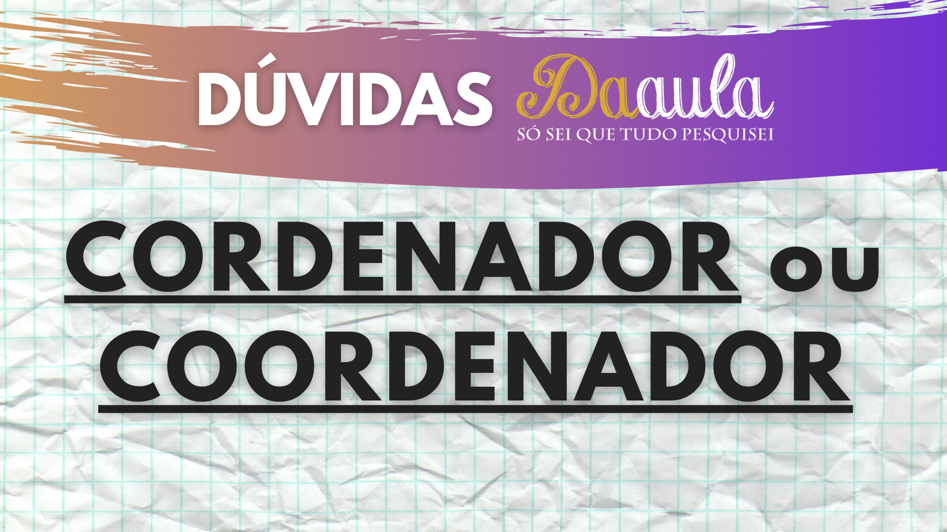 O "cordenador" do departamento foi demitido