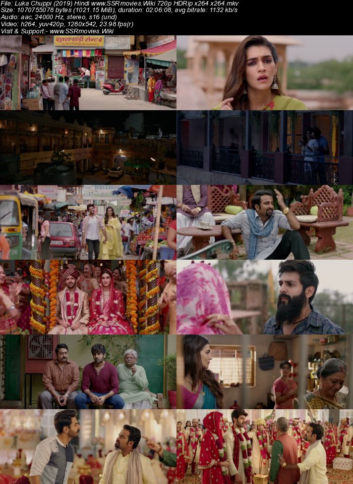 Luka Chuppi (2019) Hindi 480p HDRip x264 350MB Movie Download