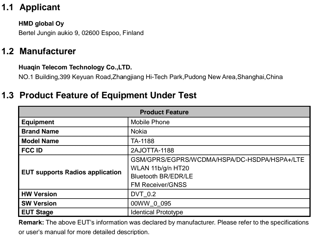 a new variant of nokia wasp carrying model number ta 1188 passes fcc