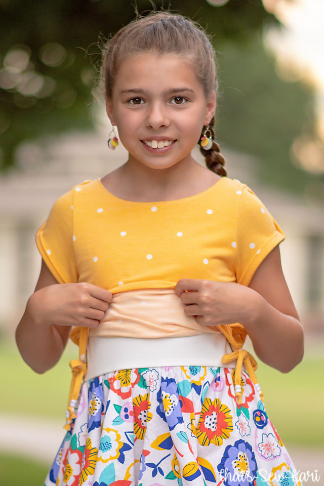 {Project Run & Play} Hackstavaganza Janie Dress & Banana Boat Tee