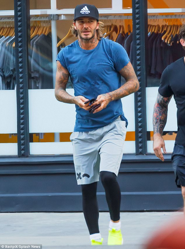 David Beckham Wears Adidas PureControl Ultra Boost Sneakers In