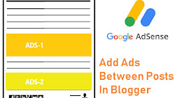 Hướng Dẫn Đặt 2 quảng cáo AdSense vào giữa mỗi bài đăng trên blog Blogger