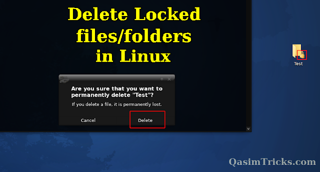 How to delete locked files or folder in Linux