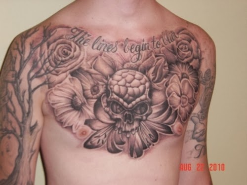 Chest Tattoos Religious for Men