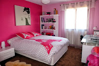 Dormitorio para adolescente color rosa Habitación rosa para adolescente