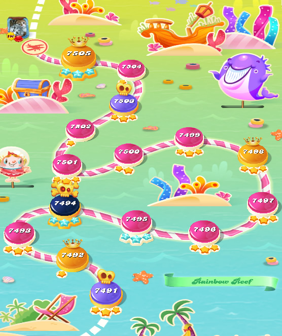 Candy Crush Saga level 7521-7535 Candy Crush Saga level 7521-7535