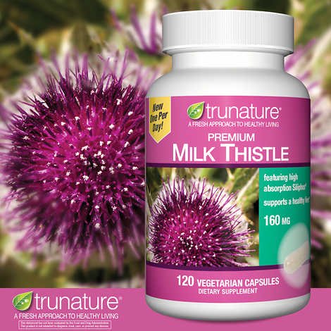 Tăng cường chức năng gan Trunature Premium Milk Thistle 160mg 120 viên của Mỹ