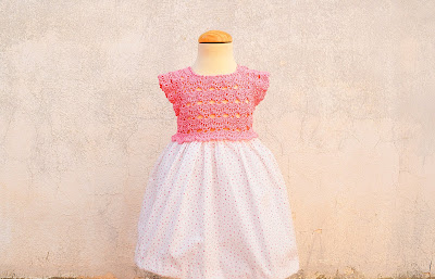 1 - Crochet Imagen Falda para canesú rosa a crochet y ganchillo por Majovel Crochet