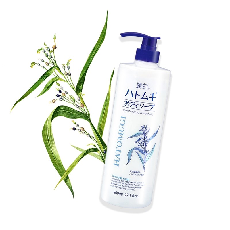 Sữa tắm làm sáng da Hatomugi 800ml Sữa tắm làm sáng da Hatomugi 800ml