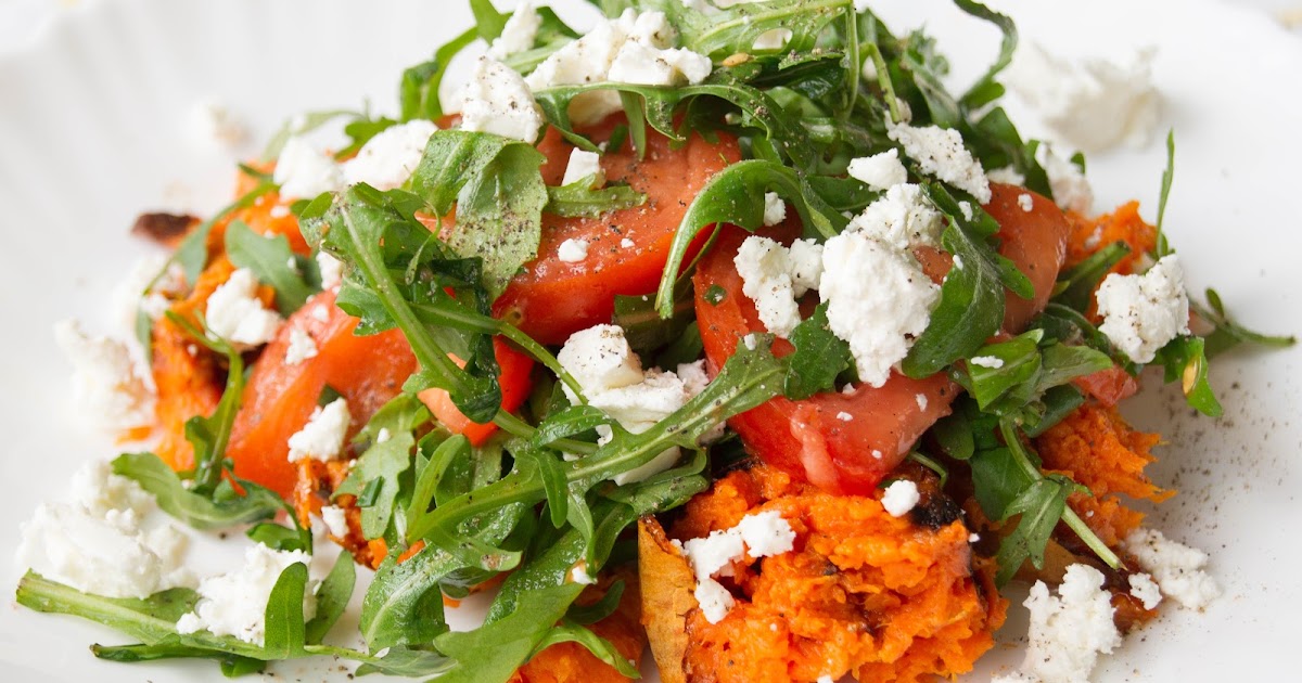 Sweet Potato And Chickpea Salad Recipe by Tasty Salad with sweet potato, Chickpe