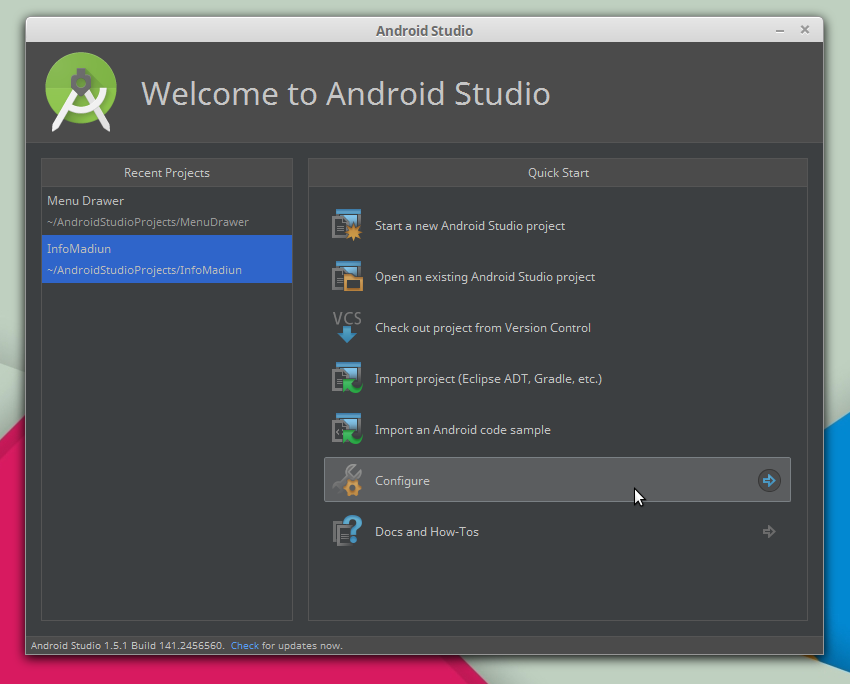 Mengupdate SDK Android Studio