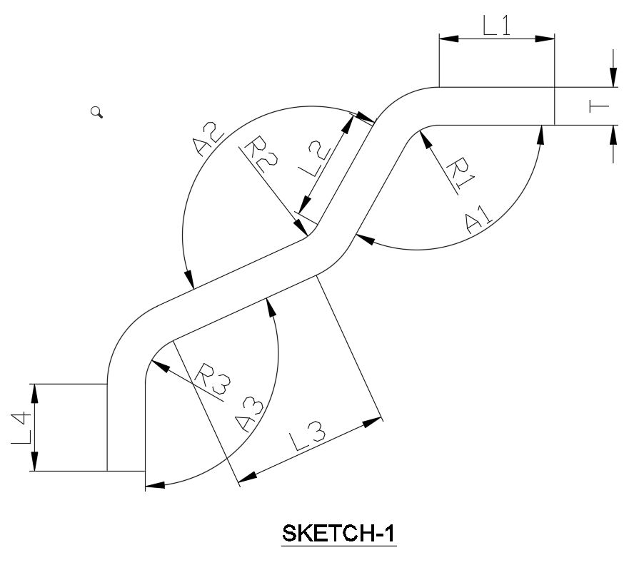 Blank size calculation of a sheet metal complicated parts (considering