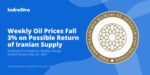 Weekly Oil Prices Fall 3% on Possible Return of Iranian Supply