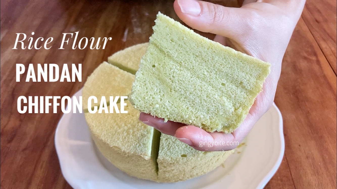 Gluten Free Pandan Chiffon Rice Flour Cake 粘米粉斑斓戚风蛋糕(无麸质) The Yummy