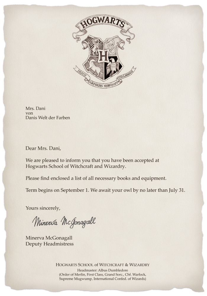 Briefe Von Hogwarts Sehr Geehrter Mr Potter Hogwarts Schulbücher