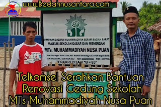 Telkomsel Serahkan Bantuan Renovasi Gedung SekolahMTs Muhammadiyah Nusa Puan 1 InShot 20201231 194650868