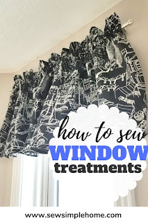 Learn how to sew curtains step by step with this valance tutorial and the Easy Curtains 101 eBook.