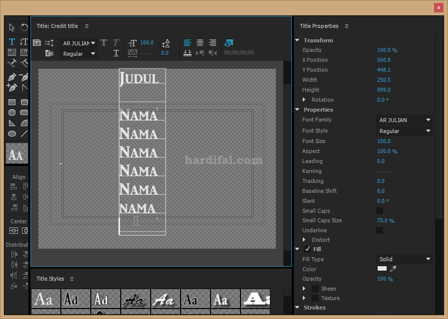Cara Memasukan Gambar Di Title Adobe Premiere retorika