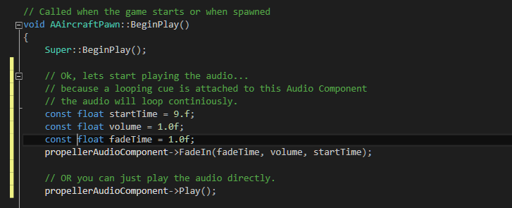 A Piece of the Py: Unreal 4 - Playing Sounds from C++ with Sound Cue ...