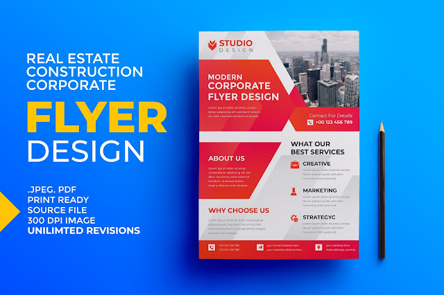Creative and modern corporate flyer design