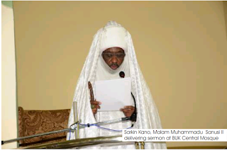 Emir sunusi commissioning new Bayero University Kano Juma'at mosque