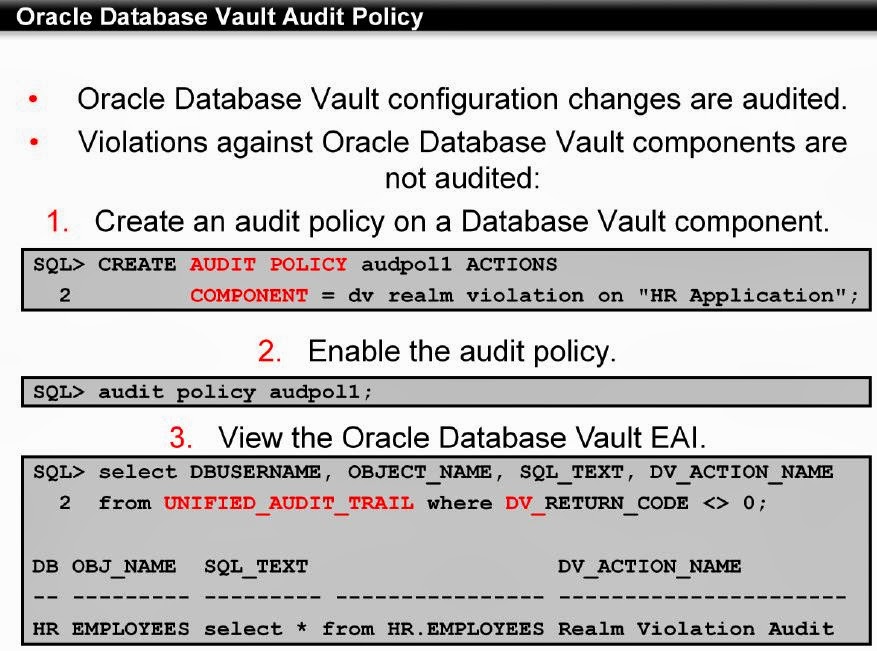 Oracle Auditing Oracle 12c Security Feature What is New?