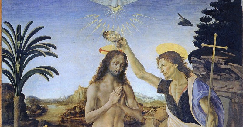 Leonardo Da Vinci Il Battesimo Di Cristo Battesimo Di Cristo Leonardo Il battesimo di cristo del verrocchio e le