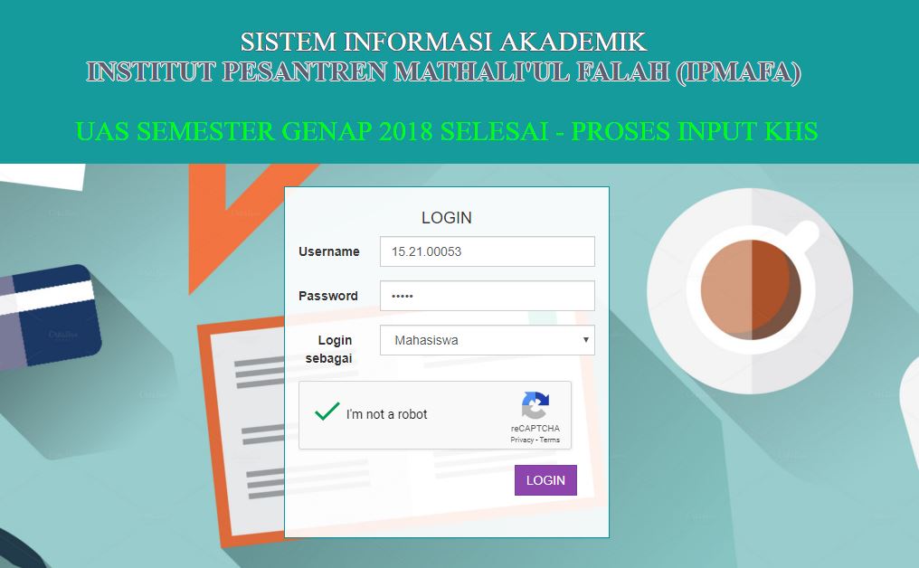 Cara Merubah Password Di Sistem Akademik