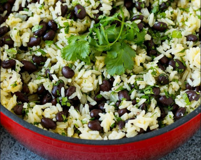 Cilantro Lime Black Bean Rice #vegan #recipes