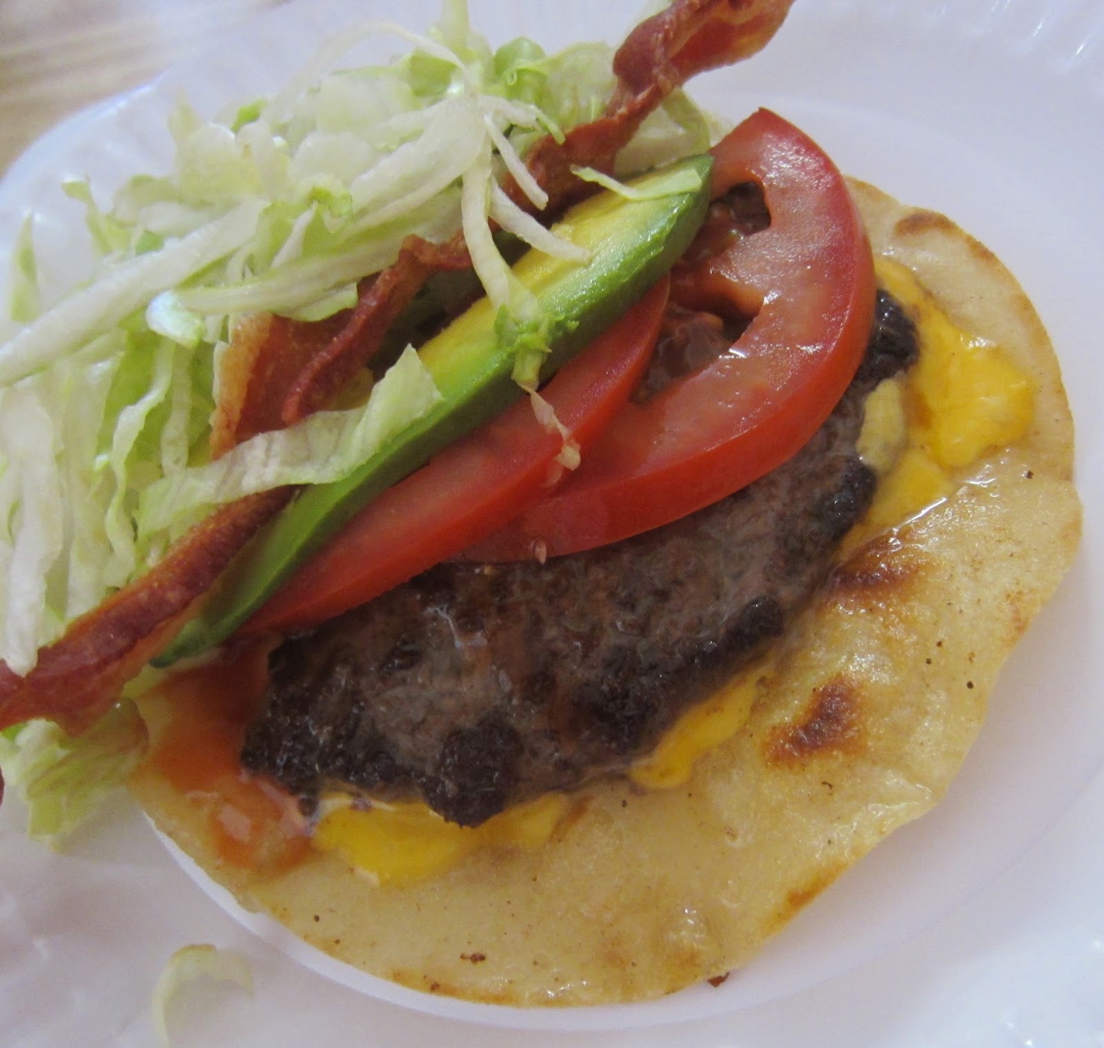 wacky tacky Chow Time Howard's Famous Bacon & Avocado Burgers