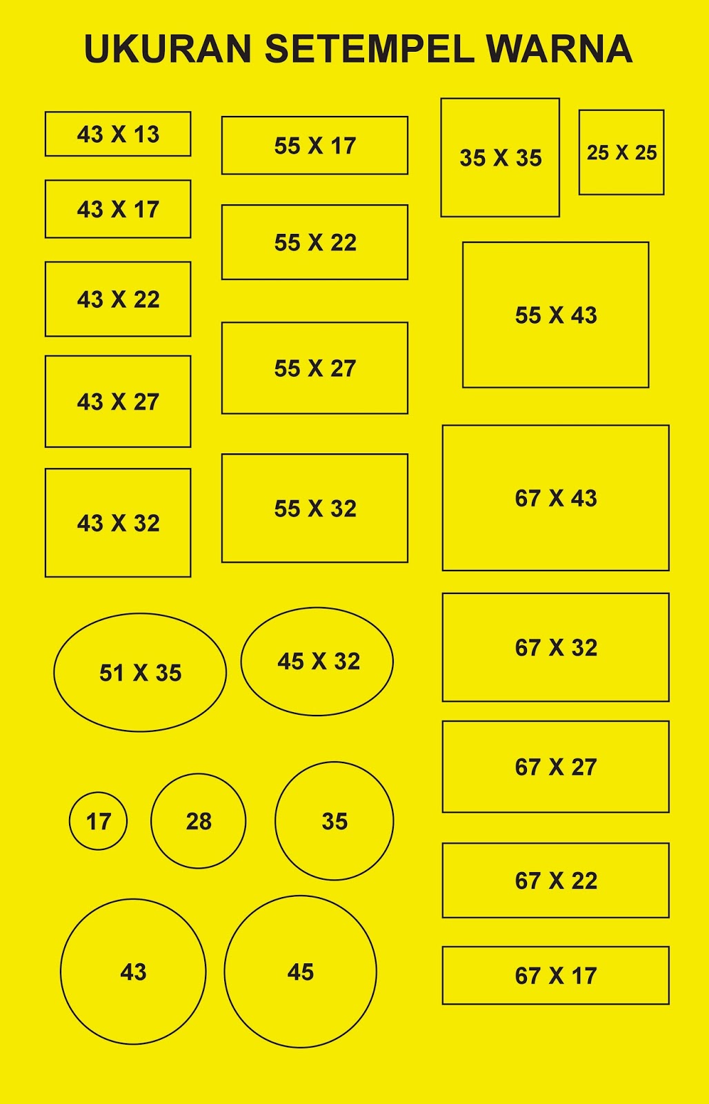 ukuran stempel warna atau otomatis Gesuter