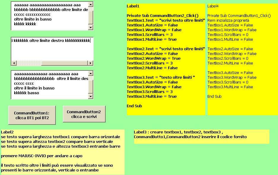 osservando scrollbars, wordwrap, multiline in textbox