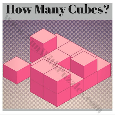 Count the Cubes Puzzles: Spatial Intelligence Challenge-4